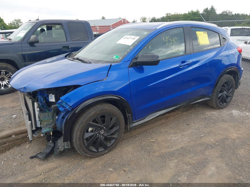 2021 Honda Hr-v VIN 3CZRU6H15MM740149 IAAI salvage auction — FRONT END, Salvage (Virginia), sold $4,150 on 2026-07-09 (photo 2)