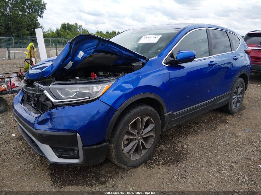 2020 Honda Cr-v VIN 7FARW2H51LE021855 IAAI salvage auction — LEFT FRONT, Salvage Title, sold $6,100 on 2026-08-01 (photo 2)