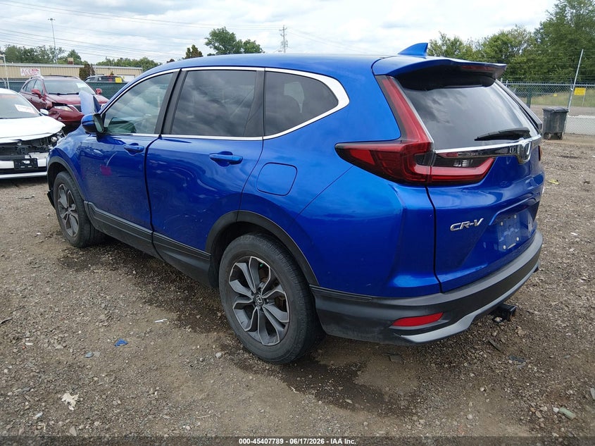 2020 Honda Cr-v VIN 7FARW2H51LE021855 IAAI salvage auction — LEFT FRONT, Salvage Title, sold $6,100 on 2026-08-01 (photo 3)