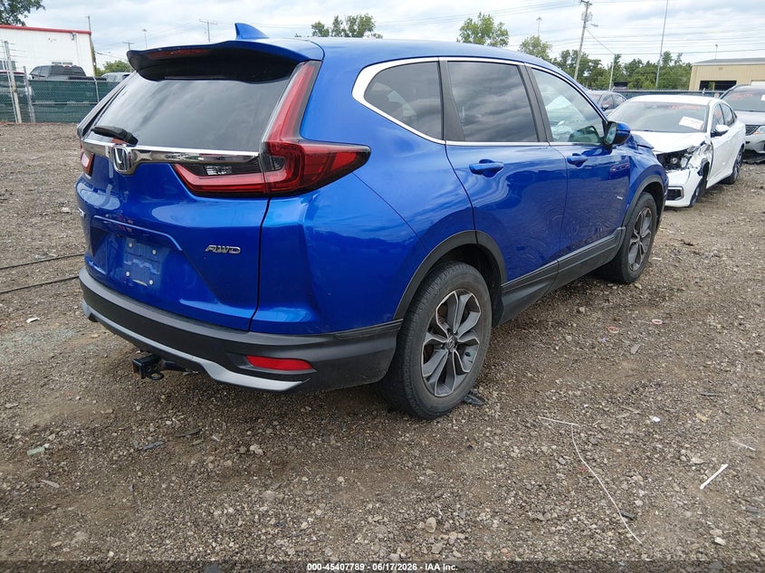 2020 Honda Cr-v VIN 7FARW2H51LE021855 IAAI salvage auction — LEFT FRONT, Salvage Title, sold $6,100 on 2026-08-01 (photo 4)