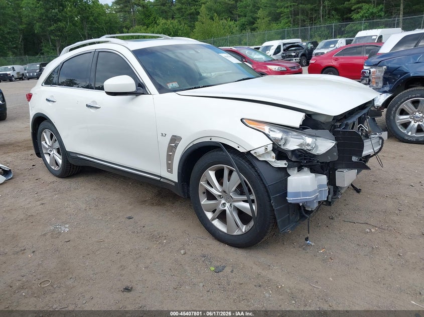 2014 Infiniti Qx70 VIN JN8CS1MW0EM410636 IAAI salvage auction — NORMAL WEAR, Clear (Massachusetts), sold $1,500 on 2026-07-17 (photo 1)