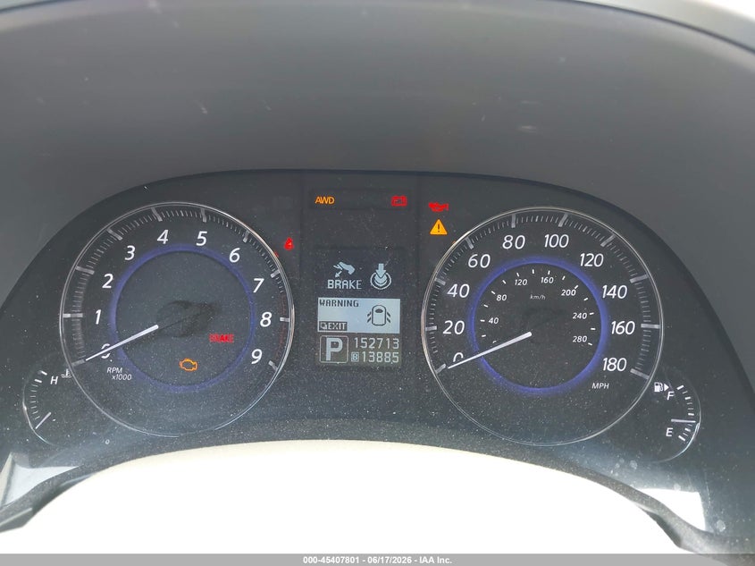 2014 Infiniti Qx70 VIN JN8CS1MW0EM410636 IAAI salvage auction — NORMAL WEAR, Clear (Massachusetts), sold $1,500 on 2026-07-17 (photo 7)
