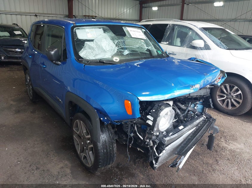 2020 Jeep Renegade VIN ZACNJAABXLPL75012 IAAI salvage auction — FRONT END, Salvage Title, sold $825 on 2026-07-23 (photo 1)
