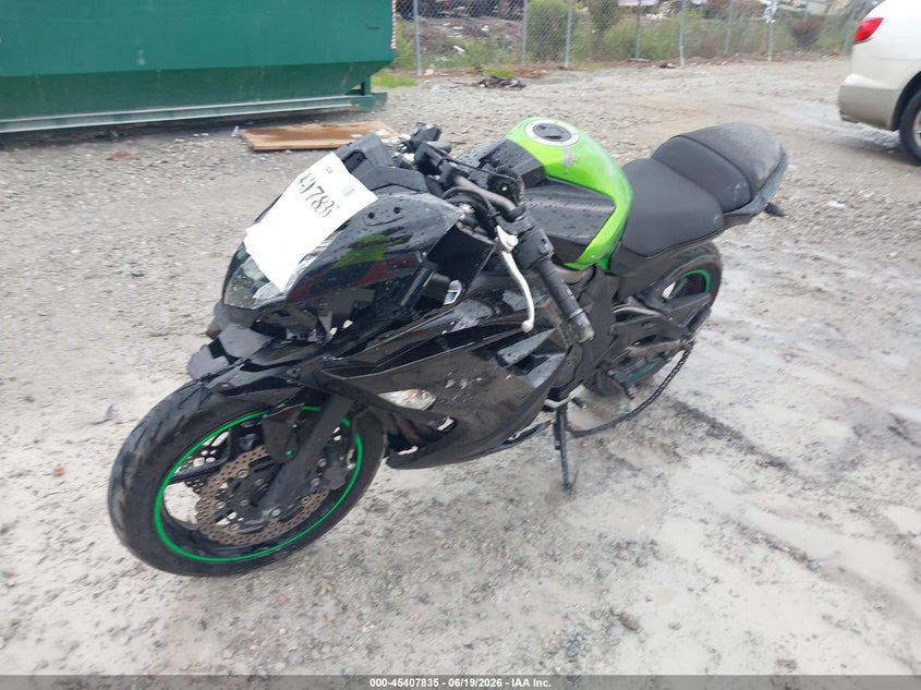 2012 Kawasaki Ninja VIN JKAEXEE16CDA02099 IAAI salvage auction — FRONT END, Salvage Title, sold $25 on 2026-07-22 (photo 2)