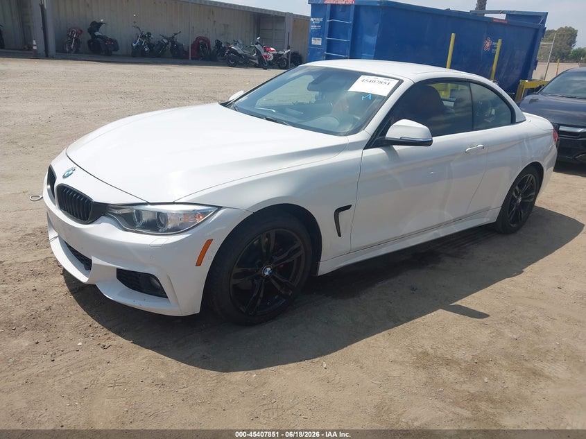 2014 BMW 4er VIN WBA3V7C54EP770860 IAAI salvage auction — RIGHT FRONT, Salvage Title, sold $2,050 on 2026-08-02 (photo 2)