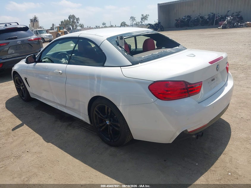 2014 BMW 4er VIN WBA3V7C54EP770860 IAAI salvage auction — RIGHT FRONT, Salvage Title, sold $2,050 on 2026-08-02 (photo 3)