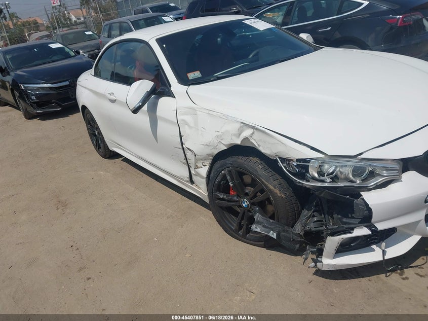 2014 BMW 4er VIN WBA3V7C54EP770860 IAAI salvage auction — RIGHT FRONT, Salvage Title, sold $2,050 on 2026-08-02 (photo 6)