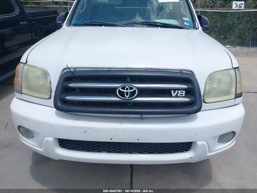 2002 Toyota Sequoia VIN 5TDZT34A12S109036 IAAI salvage auction — NORMAL WEAR, Original (Texas), sold $525 on 2026-07-06 (photo 6)