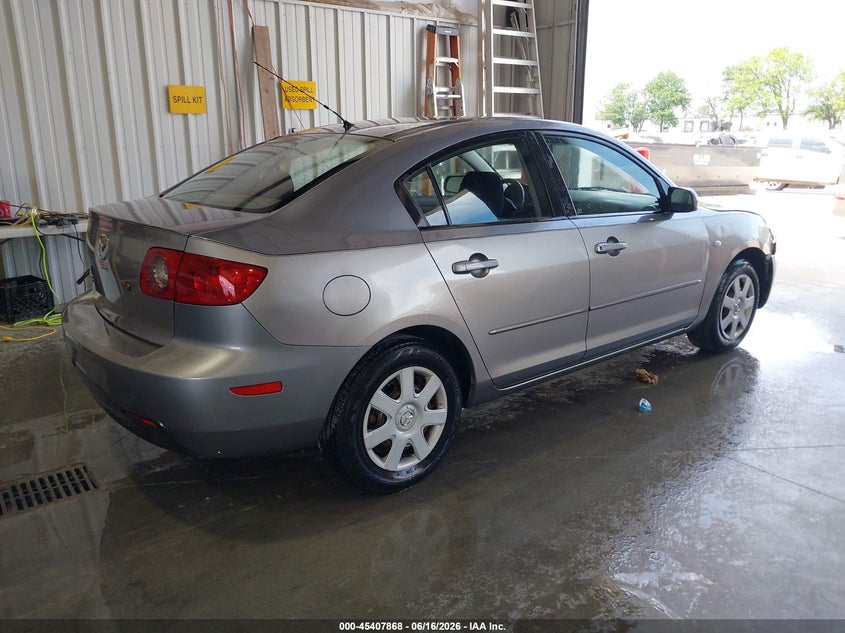 2006 Mazda 3 VIN JM1BK12G961400788 IAAI salvage auction — LEFT FRONT, Repossessed (Missouri), sold $250 on 2026-07-30 (photo 4)