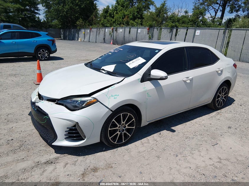 2017 Toyota Corolla VIN 5YFBURHE0HP630233 IAAI salvage auction — FRONT END, Salvage (New Jersey), sold $3,250 on 2026-07-28 (photo 2)