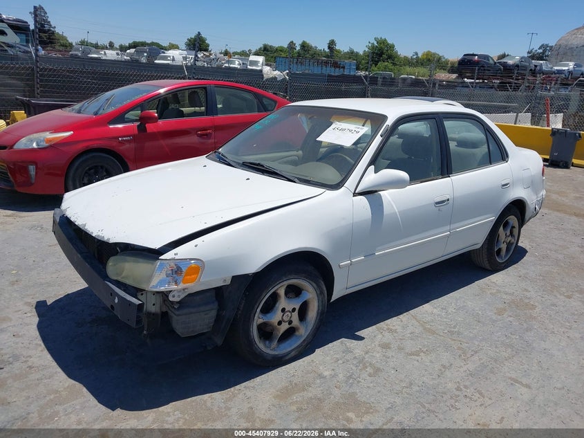 2001 Toyota Corolla VIN 1NXBR12E21Z520669 IAAI salvage auction — NORMAL WEAR, Salvage (California), sold $300 on 2026-07-09 (photo 2)