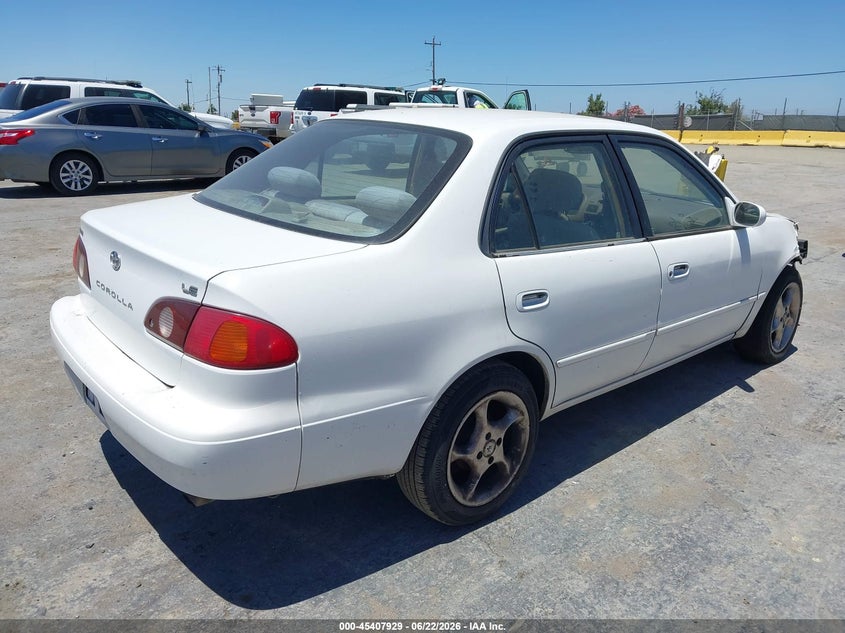 2001 Toyota Corolla VIN 1NXBR12E21Z520669 IAAI salvage auction — NORMAL WEAR, Salvage (California), sold $300 on 2026-07-09 (photo 4)