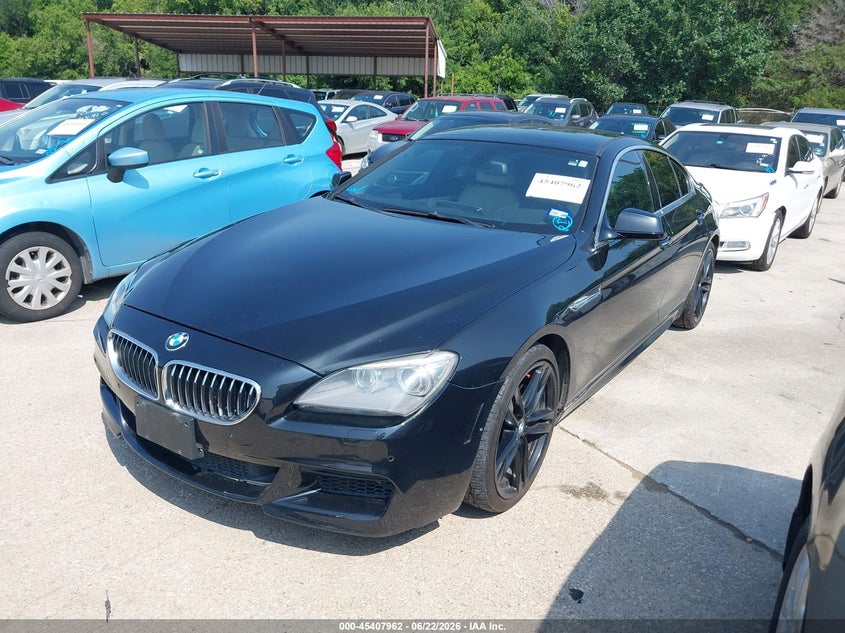 2013 BMW 6er VIN WBA6A0C59DDF14393 IAAI salvage auction — REPOSSESSION, Salvage Title, sold $1,400 on 2026-07-20 (photo 2)