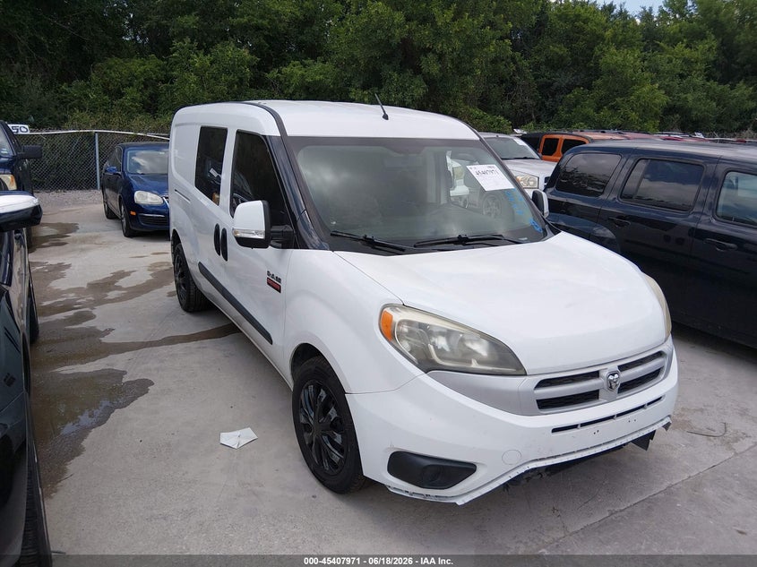 2016 Ram Promaster city VIN ZFBERFBT9G6C61839 IAAI salvage auction — LEFT REAR, Original (Texas), sold $1,600 on 2026-07-27 (photo 1)