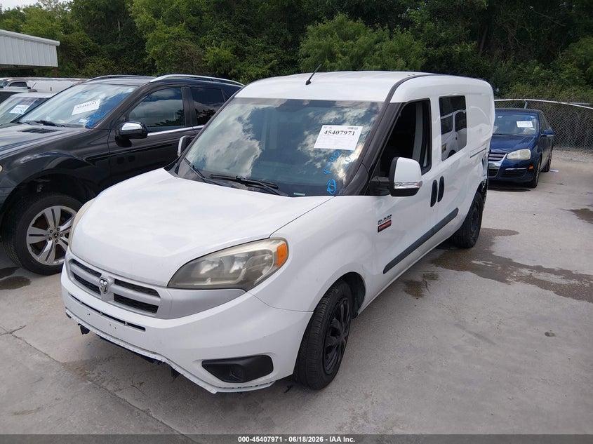 2016 Ram Promaster city VIN ZFBERFBT9G6C61839 IAAI salvage auction — LEFT REAR, Original (Texas), sold $1,600 on 2026-07-27 (photo 2)