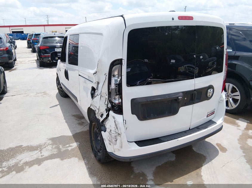 2016 Ram Promaster city VIN ZFBERFBT9G6C61839 IAAI salvage auction — LEFT REAR, Original (Texas), sold $1,600 on 2026-07-27 (photo 3)