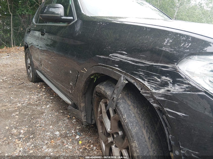 2021 BMW X3 VIN 5UXTS1C02M9F21538 IAAI salvage auction — RIGHT SIDE, Salvage Title, sold $13,000 on 2026-07-29 (photo 6)