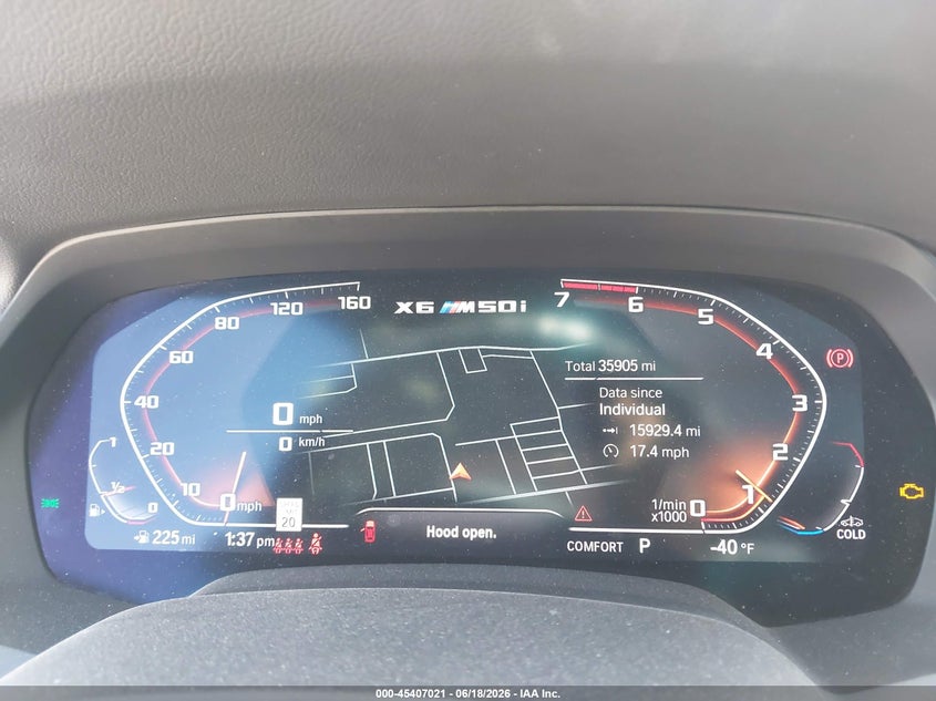 2021 BMW X6 VIN 5UXCY8C02M9D74144 IAAI salvage auction — FRONT END, Salvage Title, sold $26,250 on 2026-07-30 (photo 7)