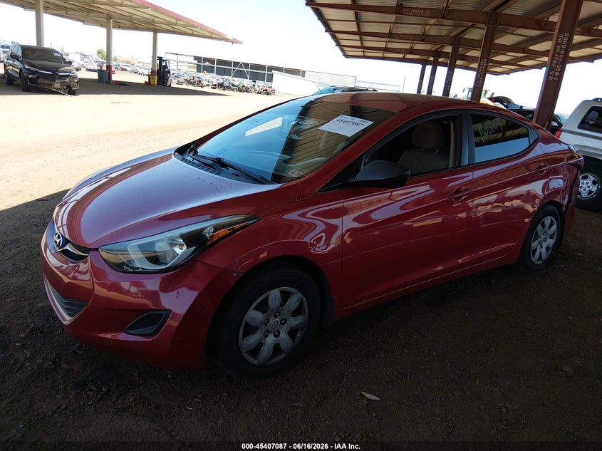 2016 Hyundai Elantra VIN KMHDH4AE7GU557580 IAAI salvage auction — SIDE, Salvage Title, sold $1,450 on 2026-07-11 (photo 6)
