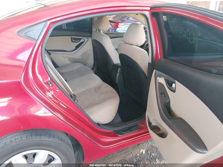 2016 Hyundai Elantra VIN KMHDH4AE7GU557580 IAAI salvage auction — SIDE, Salvage Title, sold $1,450 on 2026-07-11 (photo 8)