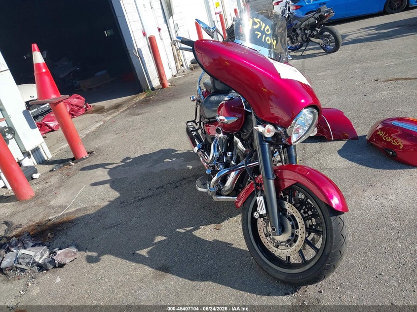 2014 Yamaha Xv VIN JYAVP22E0EA011308 IAAI salvage auction — LEFT SIDE, Mv-907A (New York), sold $1,900 on 2026-07-28 (photo 1)