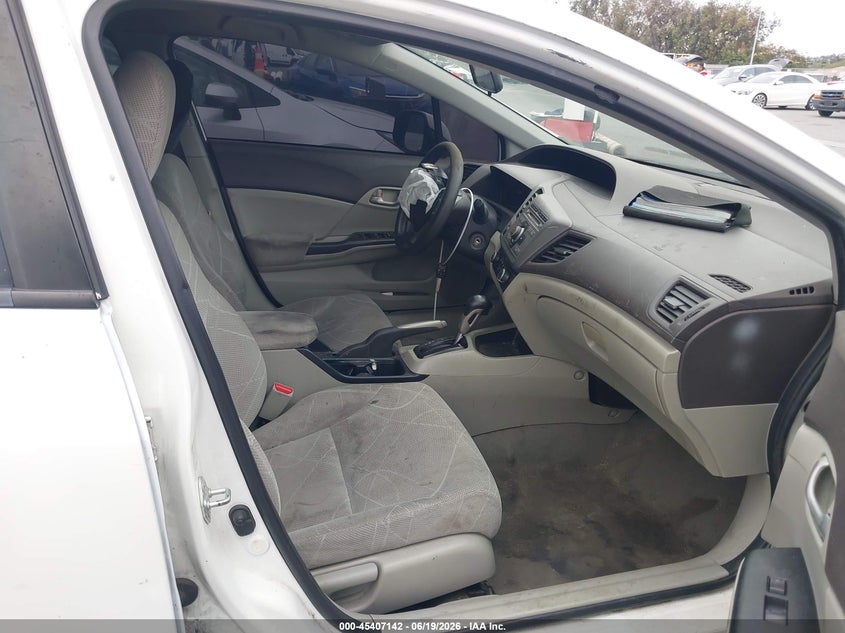 2012 Honda Civic VIN JHMFB2F5XCS004244 IAAI salvage auction — FRONT END, Salvage (California), sold $1,425 on 2026-07-09 (photo 5)