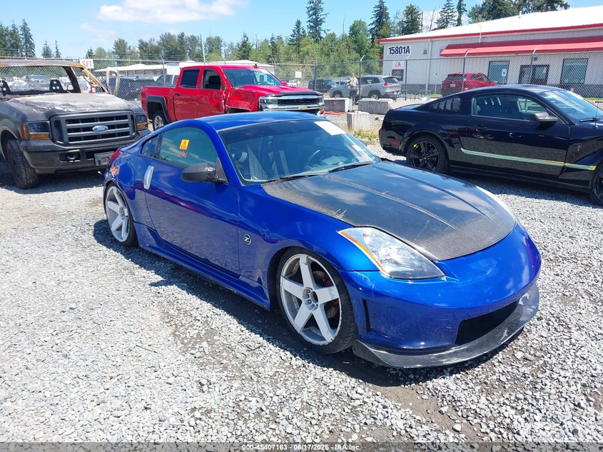 2003 Nissan 350z VIN JN1AZ34E63T002908 IAAI salvage auction — REAR END, Bill Of Sale (Washington), sold $625 on 2026-07-29 (photo 1)