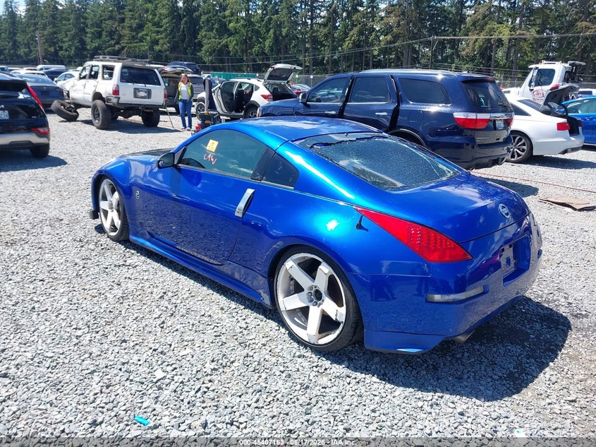 2003 Nissan 350z VIN JN1AZ34E63T002908 IAAI salvage auction — REAR END, Bill Of Sale (Washington), sold $625 on 2026-07-29 (photo 3)