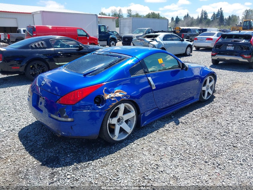 2003 Nissan 350z VIN JN1AZ34E63T002908 IAAI salvage auction — REAR END, Bill Of Sale (Washington), sold $625 on 2026-07-29 (photo 4)