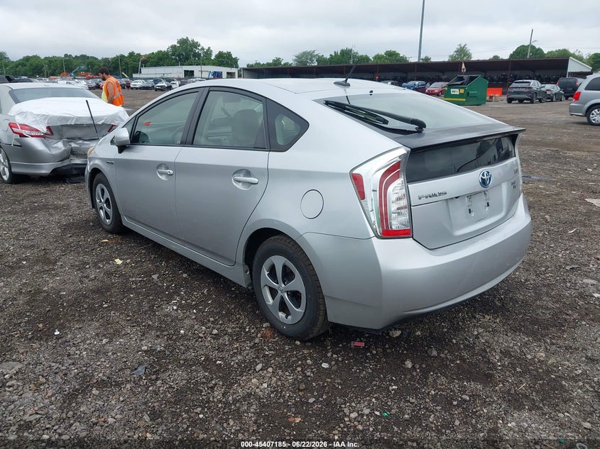 2013 Toyota Prius VIN JTDKN3DU3D1639725 IAAI salvage auction — FRONT & REAR, Salvage Title, sold $1,250 on 2026-07-22 (photo 3)
