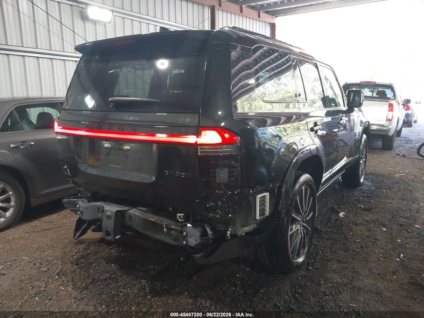 2024 Lexus Gx VIN JTJVBCDXXR5030547 IAAI salvage auction — FRONT & REAR, Salvage (Virginia), sold $325 on 2026-07-30 (photo 4)