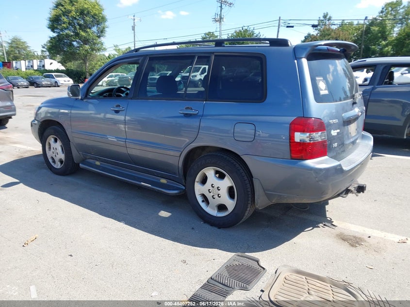 2006 Toyota Highlander VIN JTEDP21A760105056 IAAI salvage auction — FRONT END, Salvage (North Carolina), sold $550 on 2026-07-20 (photo 3)