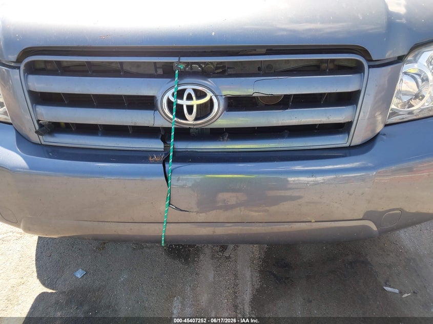 2006 Toyota Highlander VIN JTEDP21A760105056 IAAI salvage auction — FRONT END, Salvage (North Carolina), sold $550 on 2026-07-20 (photo 6)