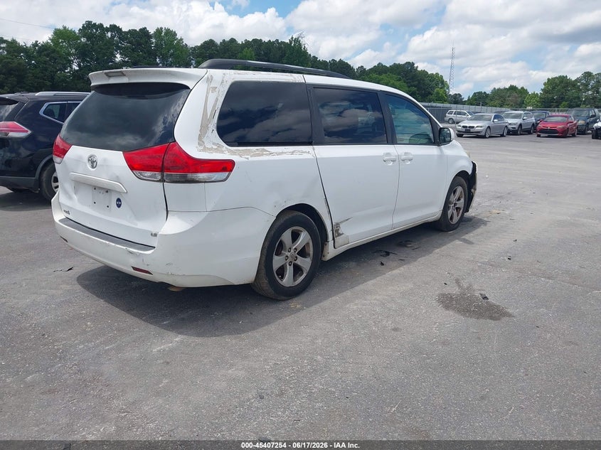 2011 Toyota Sienna VIN 5TDKK3DC2BS066347 IAAI salvage auction — FRONT & REAR, Clear (Georgia), sold $1,550 on 2026-07-15 (photo 4)