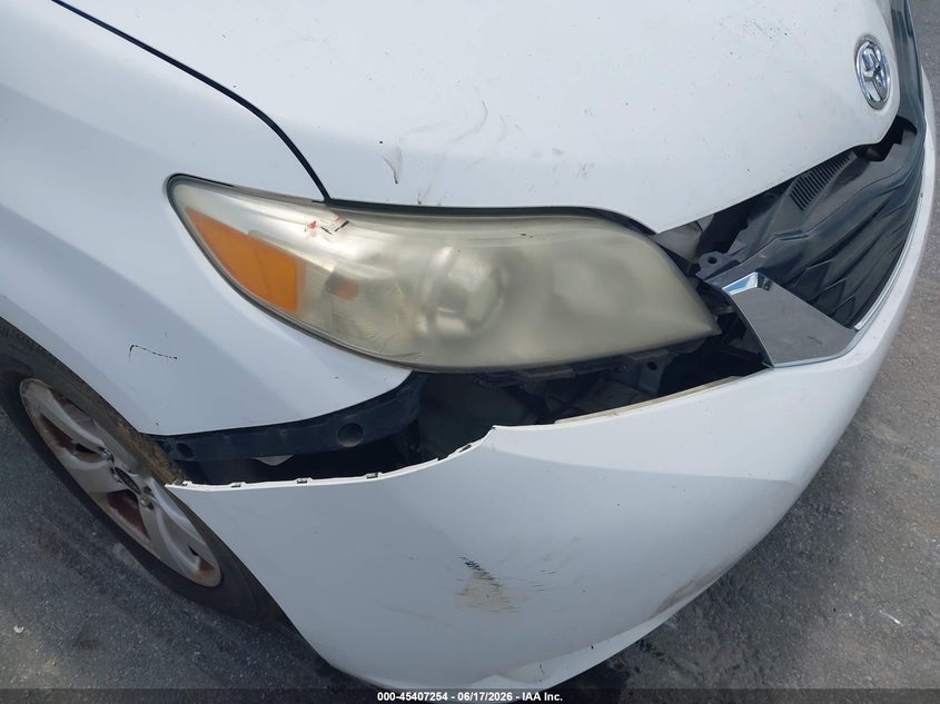 2011 Toyota Sienna VIN 5TDKK3DC2BS066347 IAAI salvage auction — FRONT & REAR, Clear (Georgia), sold $1,550 on 2026-07-15 (photo 6)