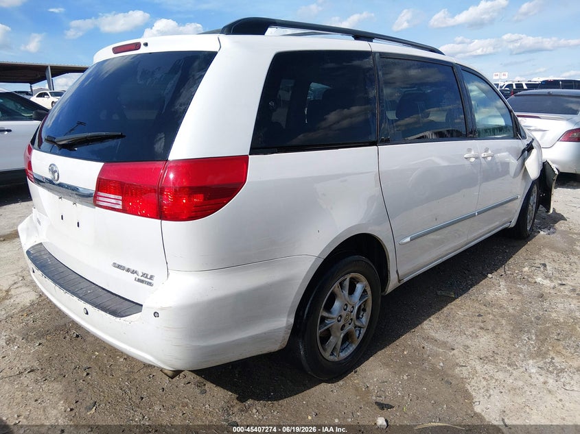 2004 Toyota Sienna VIN 5TDZA22C24S092433 IAAI salvage auction — NORMAL WEAR, Clear (Tennessee), sold $625 on 2026-07-16 (photo 4)