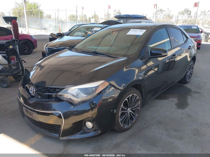 2014 Toyota Corolla VIN 5YFBURHE7EP172699 IAAI salvage auction — RIGHT FRONT, Salvage (California), sold $2,650 on 2026-07-15 (photo 2)