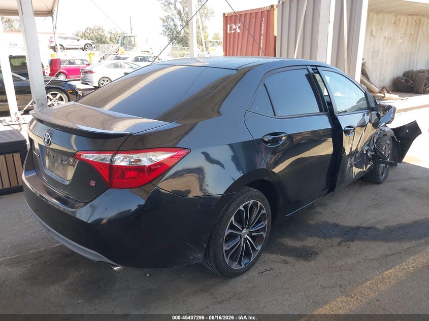 2014 Toyota Corolla VIN 5YFBURHE7EP172699 IAAI salvage auction — RIGHT FRONT, Salvage (California), sold $2,650 on 2026-07-15 (photo 4)
