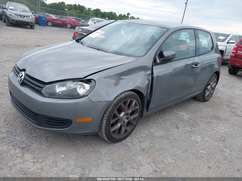 2012 Volkswagen Golf VIN WVWAB7AJ1CW013307 IAAI salvage auction — LEFT FRONT, Salvage Title, sold $750 on 2026-08-05 (photo 2)