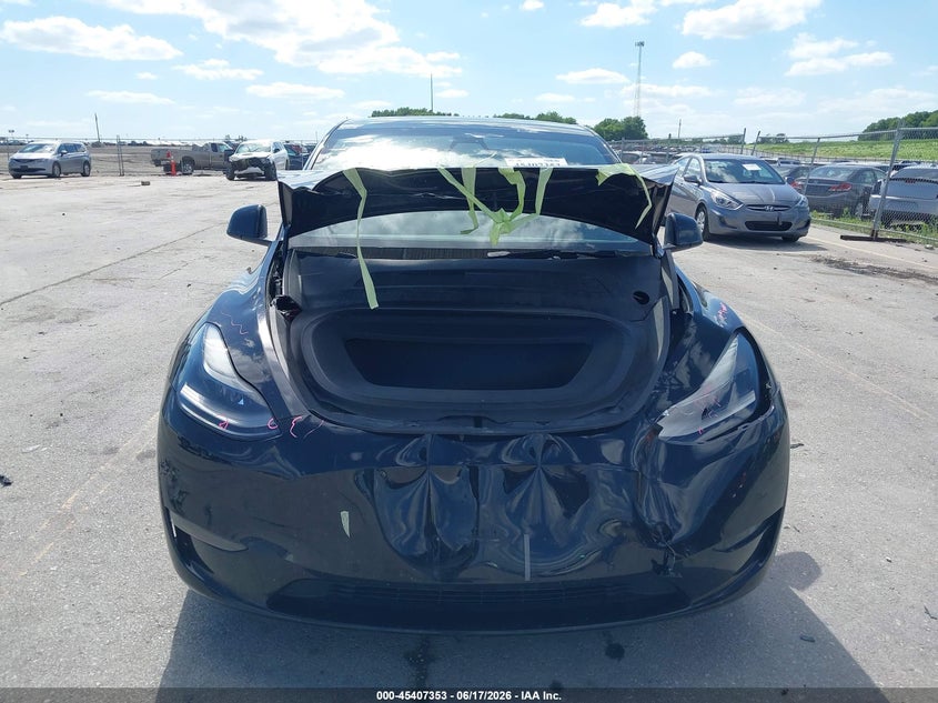 2021 Tesla Model y VIN 5YJYGDEF9MF157682 IAAI salvage auction — FRONT END, Salvage Title, sold $4,050 on 2026-07-30 (photo 6)