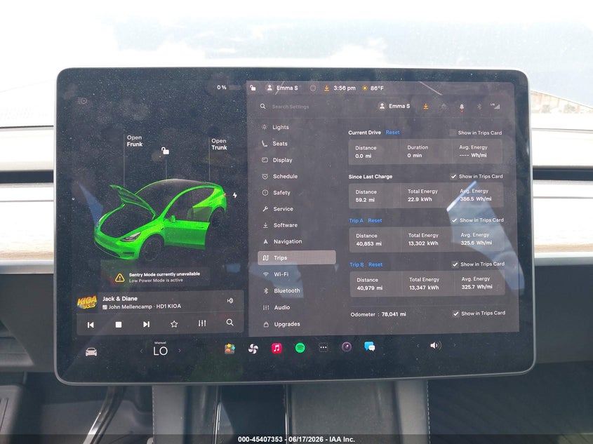 2021 Tesla Model y VIN 5YJYGDEF9MF157682 IAAI salvage auction — FRONT END, Salvage Title, sold $4,050 on 2026-07-30 (photo 7)