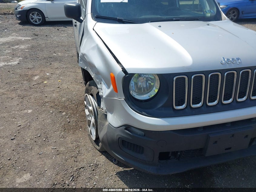 2018 Jeep Renegade VIN ZACCJBAB4JPJ48845 IAAI salvage auction — RIGHT FRONT, Original (West Virginia), sold $1,400 on 2026-07-31 (photo 6)