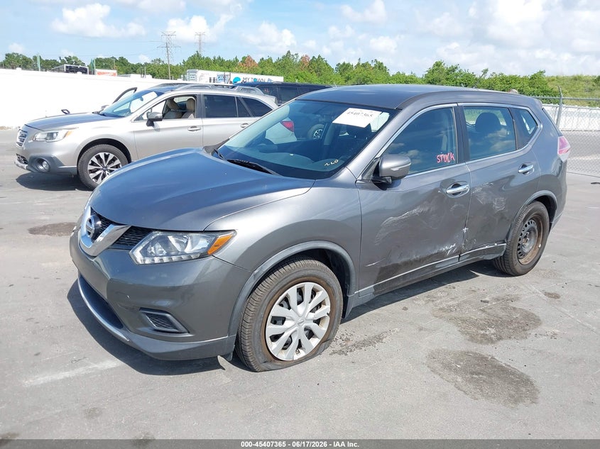 2015 Nissan Rogue VIN KNMAT2MT8FP505778 IAAI salvage auction — LEFT SIDE, Rebuildable (Florida), sold $1,900 on 2026-07-13 (photo 2)