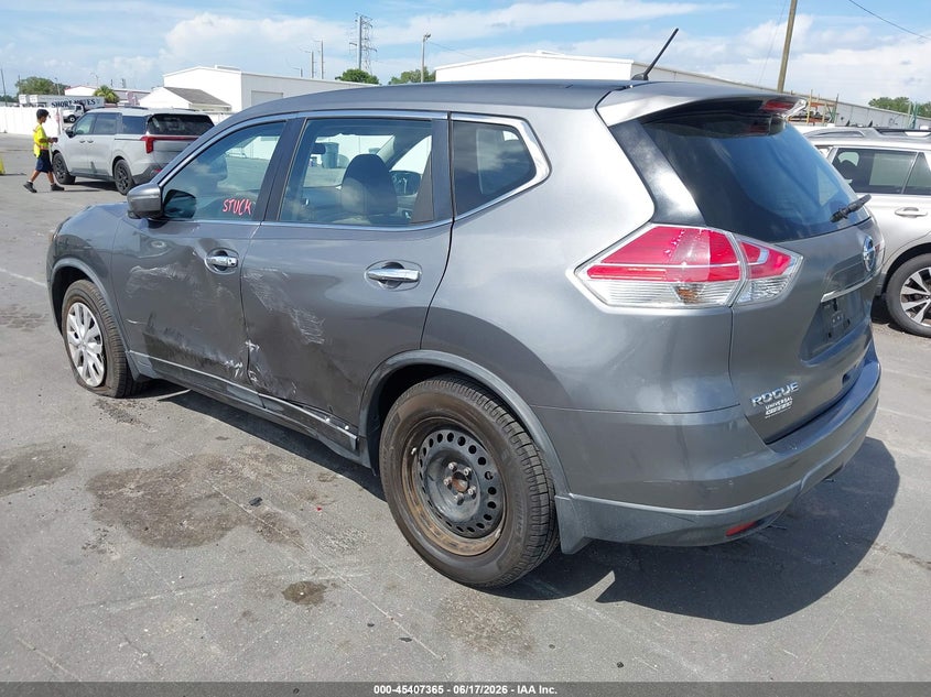 2015 Nissan Rogue VIN KNMAT2MT8FP505778 IAAI salvage auction — LEFT SIDE, Rebuildable (Florida), sold $1,900 on 2026-07-13 (photo 3)