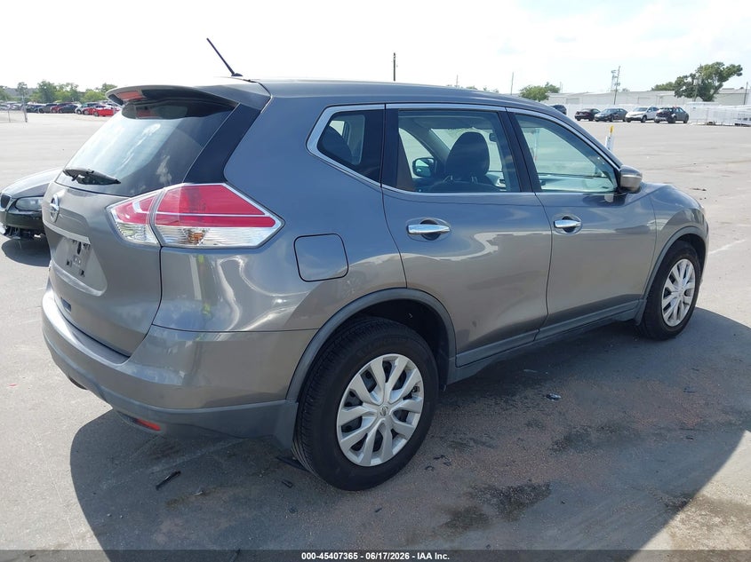 2015 Nissan Rogue VIN KNMAT2MT8FP505778 IAAI salvage auction — LEFT SIDE, Rebuildable (Florida), sold $1,900 on 2026-07-13 (photo 4)