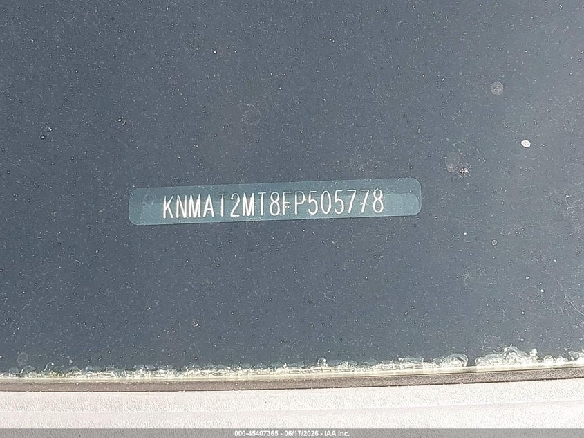 2015 Nissan Rogue VIN KNMAT2MT8FP505778 IAAI salvage auction — LEFT SIDE, Rebuildable (Florida), sold $1,900 on 2026-07-13 (photo 9)
