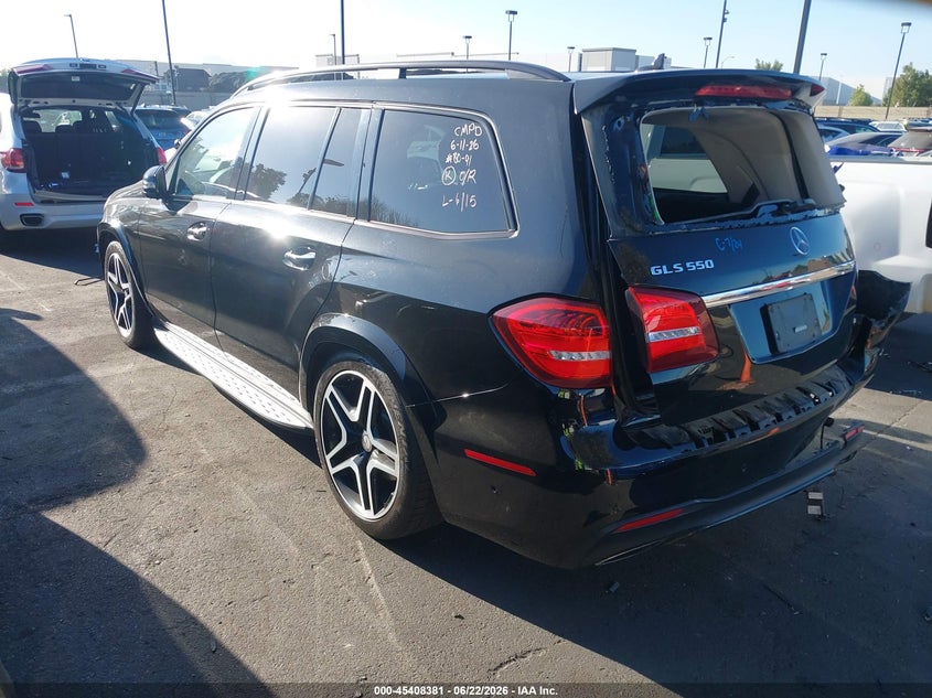 2017 Mercedes-benz Gls-klasse VIN 4JGDF7DE5HA826438 IAAI salvage auction — REAR END, Salvage Certificate (California), sold $7,000 on 2026-07-10 (photo 3)