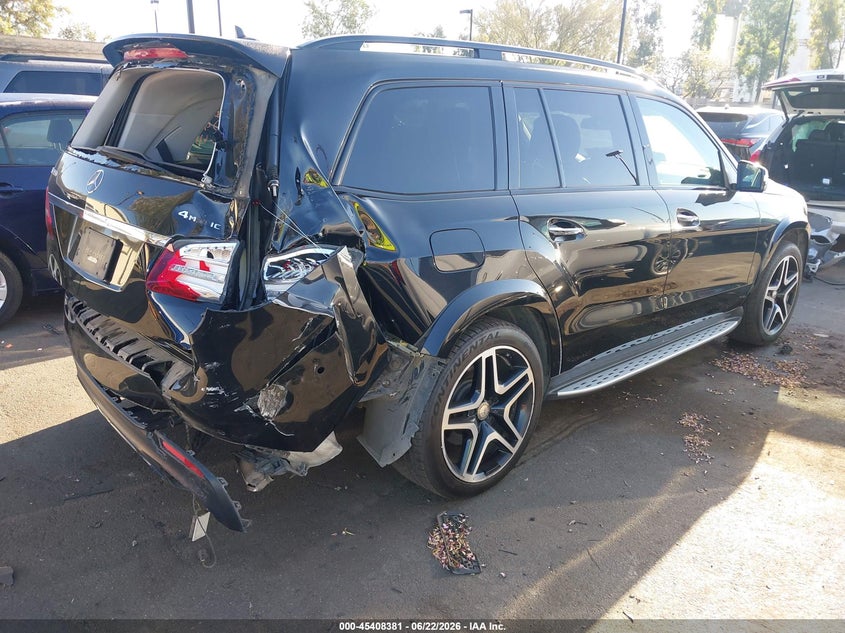 2017 Mercedes-benz Gls-klasse VIN 4JGDF7DE5HA826438 IAAI salvage auction — REAR END, Salvage Certificate (California), sold $7,000 on 2026-07-10 (photo 4)