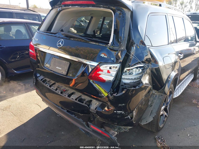 2017 Mercedes-benz Gls-klasse VIN 4JGDF7DE5HA826438 IAAI salvage auction — REAR END, Salvage Certificate (California), sold $7,000 on 2026-07-10 (photo 6)