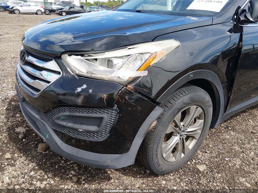 2013 Hyundai Santa fe VIN 5XYZT3LBXDG124144 IAAI salvage auction — LEFT FRONT, Salvage Title, sold $1,150 on 2026-07-24 (photo 6)
